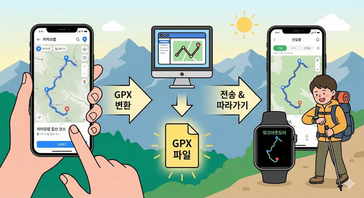 카카오맵 경로 계획 데모